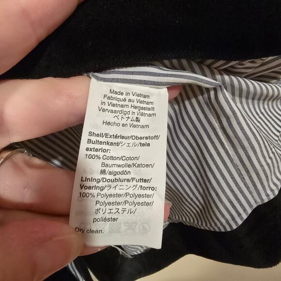 Women's J. Crew Black Velvet "Parke" Lined Blazer Jacket | Size 6 - Picture 10 of 10